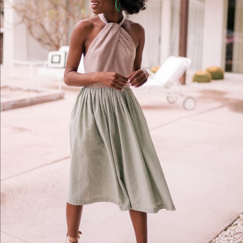 Gal Meets Glam Collection Alma Halter Dress 4 NWT - Picture 3 of 8